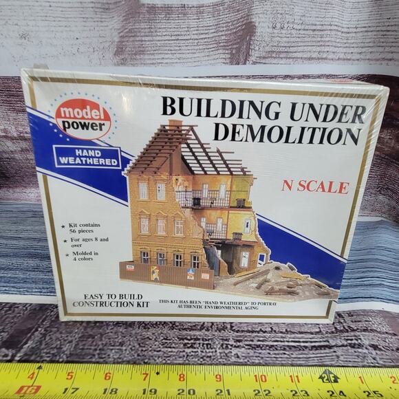 Model power N scale Building under demolition model kit NO#1500 sealed - Picture 1 of 8